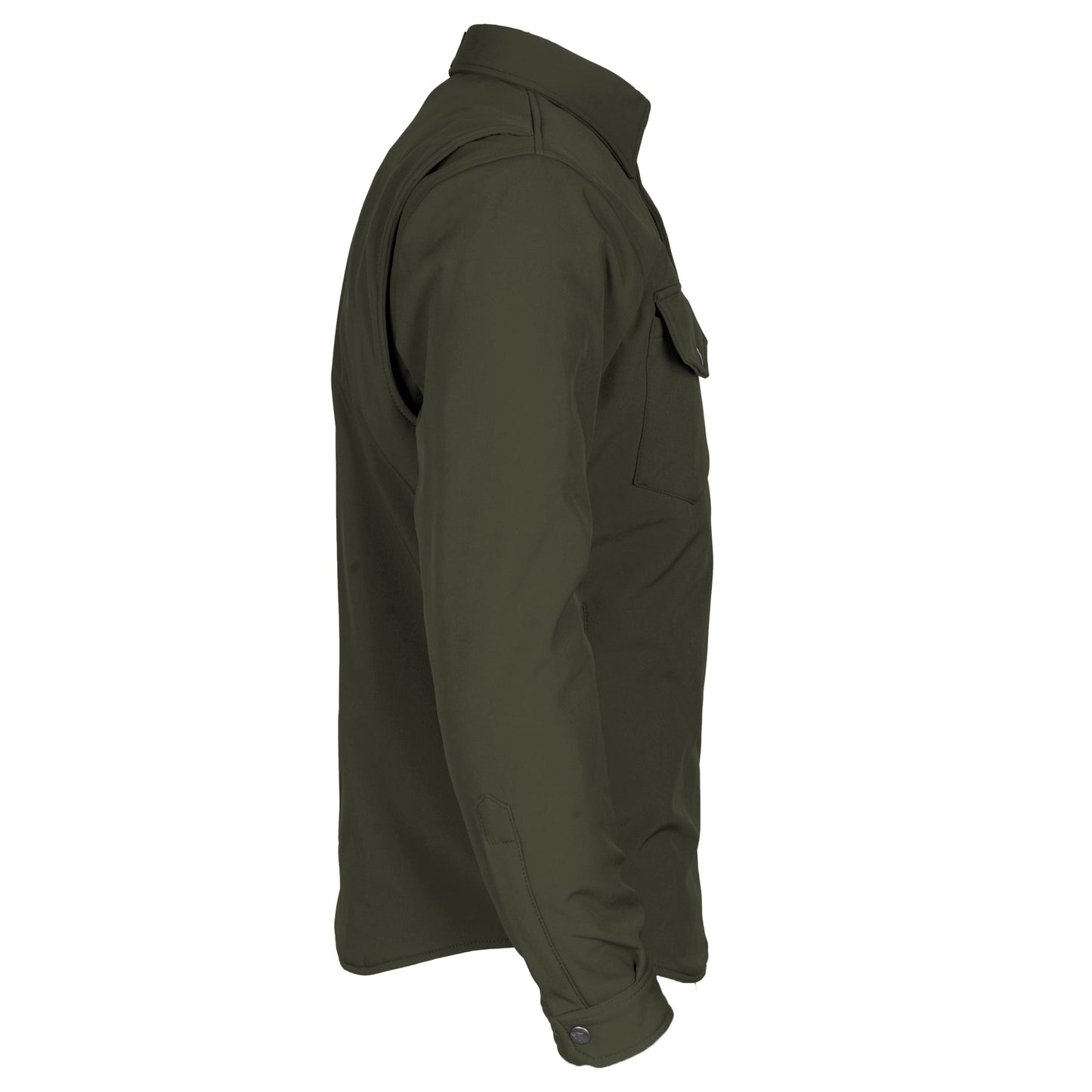Protective SoftShell Winter Jacket for Men - Army Green Matte