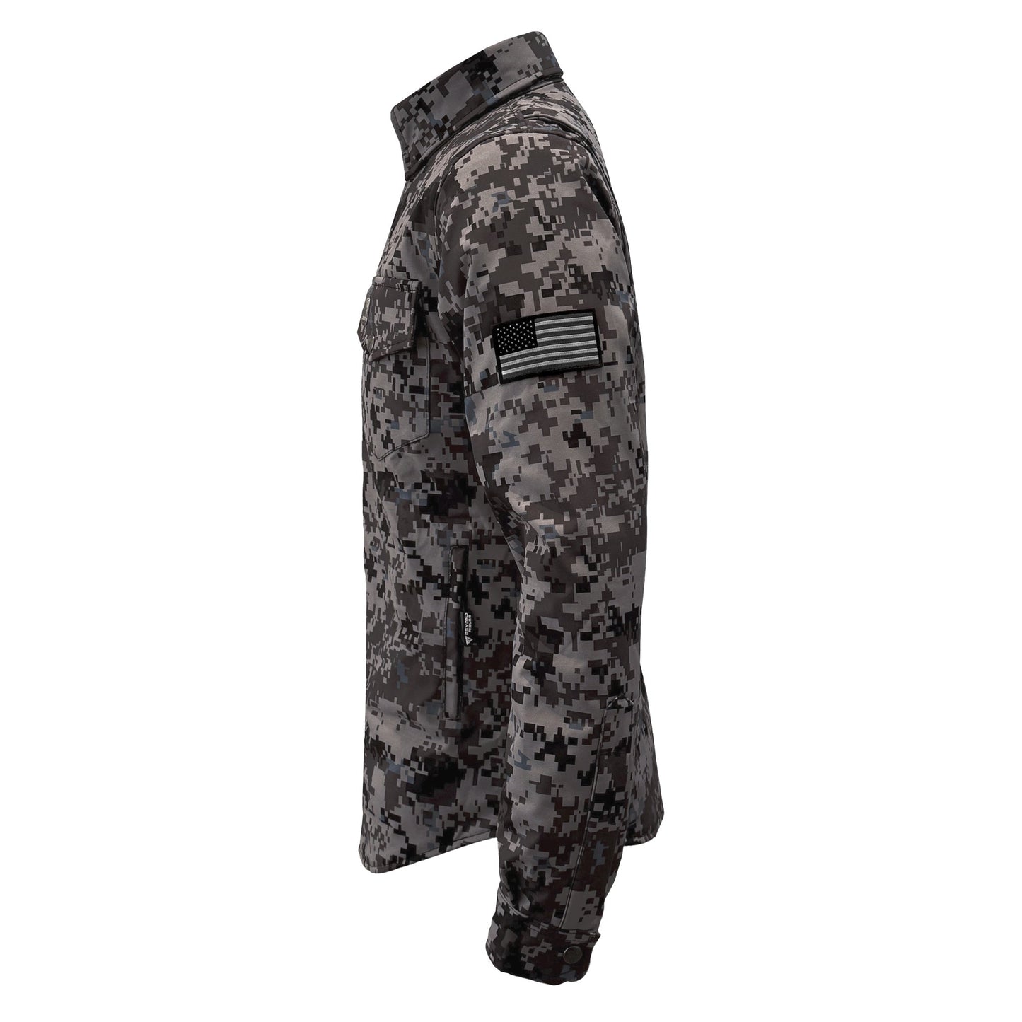 Protective SoftShell Winter Jacket for Men - Camouflage Devil Six