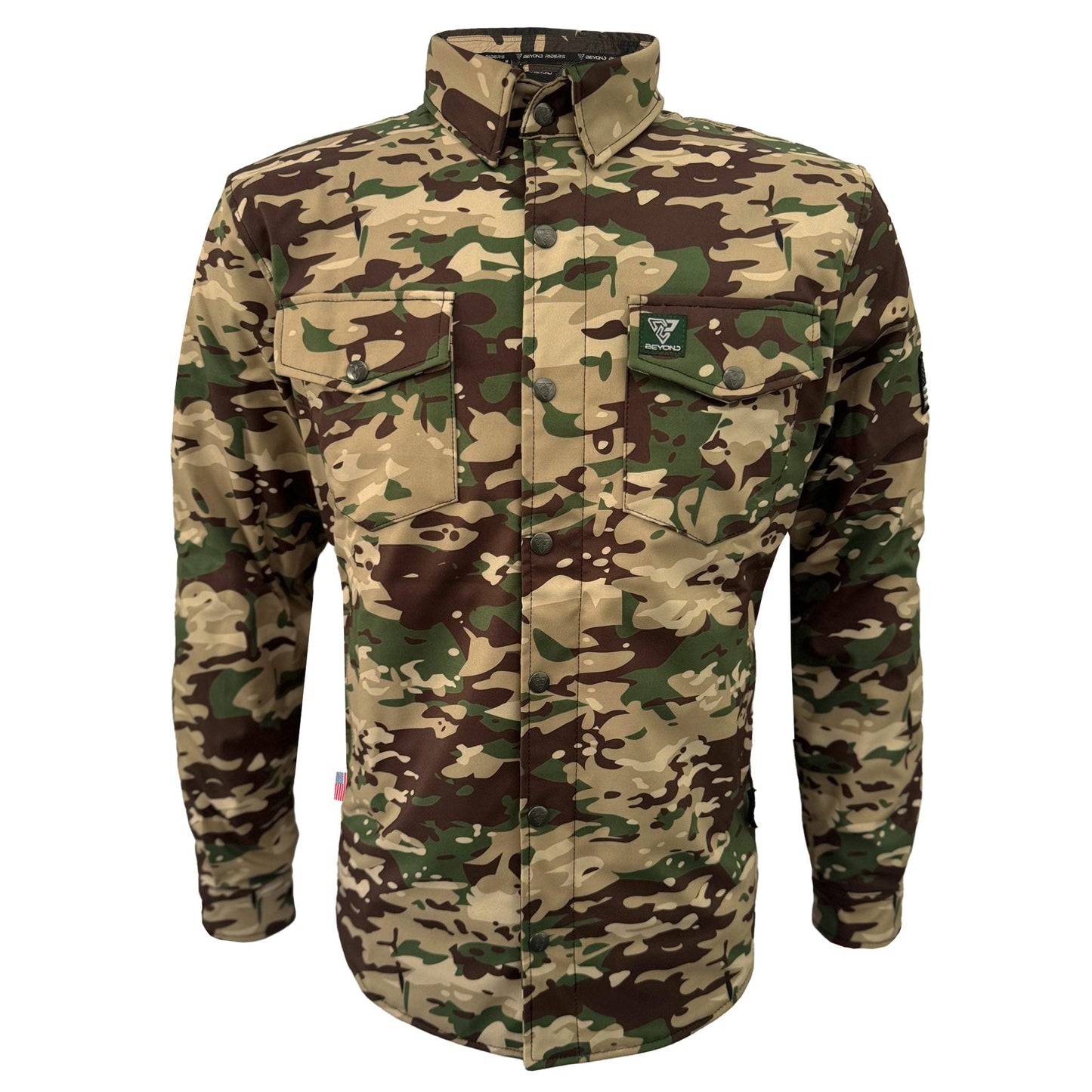 Protective SoftShell Winter Jacket for Men - Camouflage Delta Four