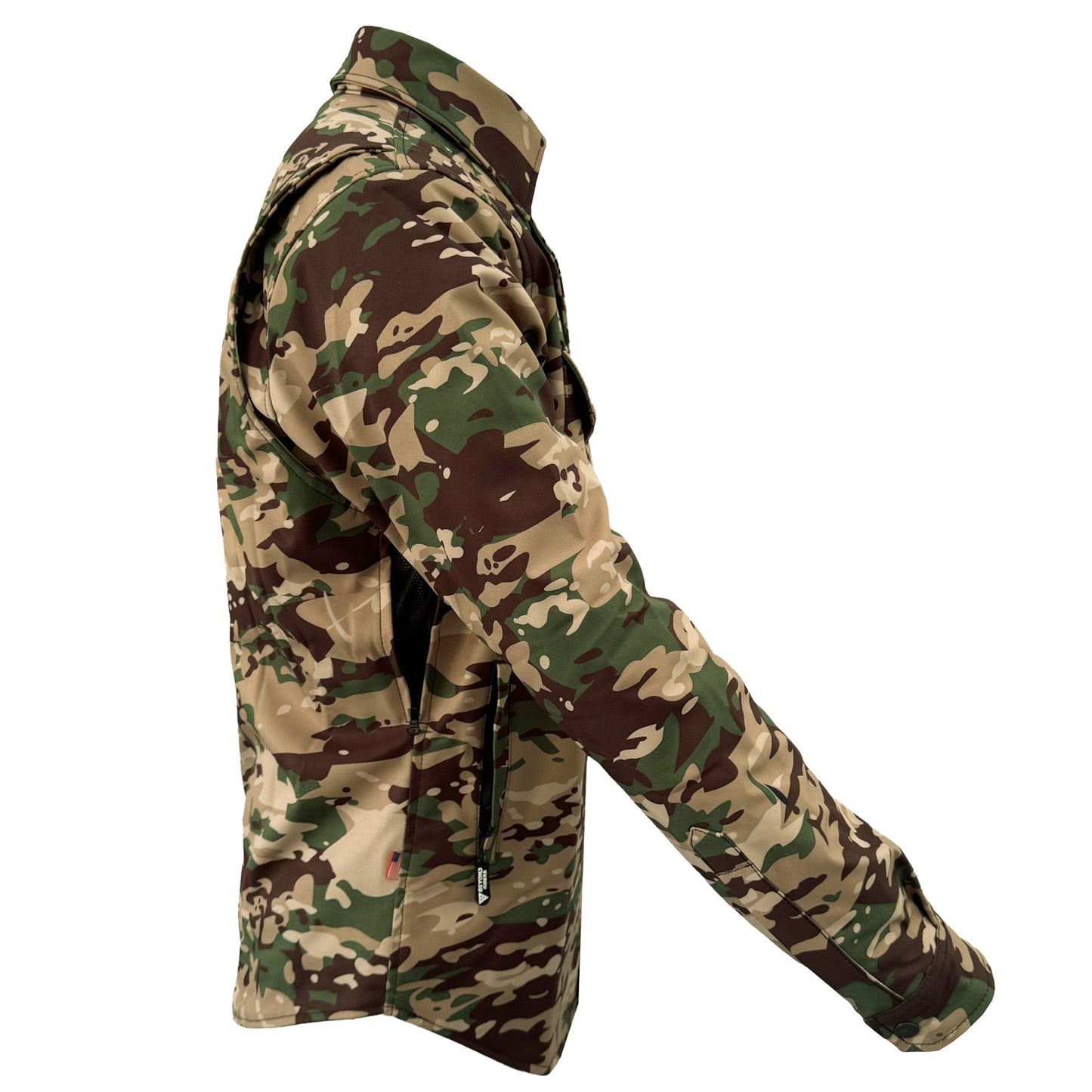 Protective SoftShell Winter Jacket for Men - Camouflage Delta Four
