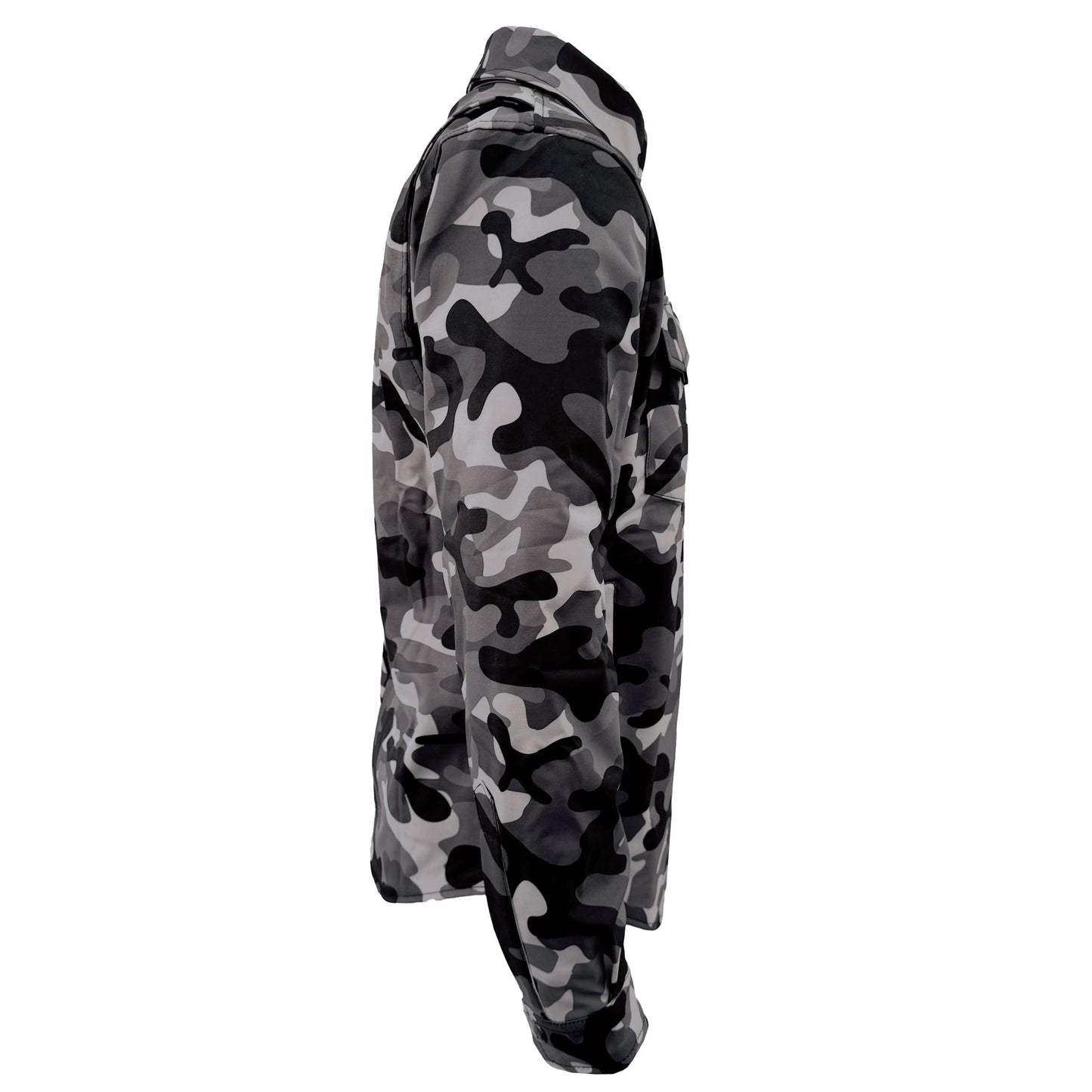 Protective SoftShell Winter Jacket for Men - Camouflage Gray Boomer