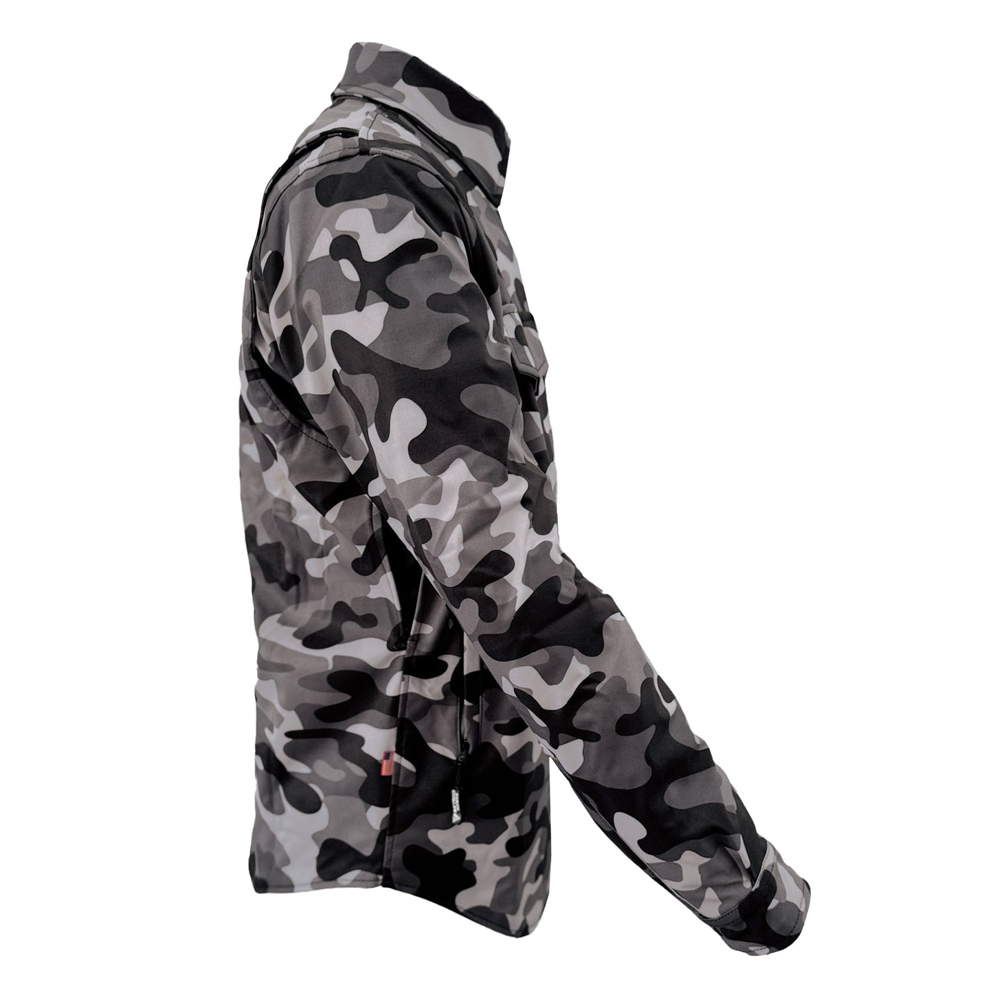 Protective SoftShell Winter Jacket for Men - Camouflage Gray Boomer
