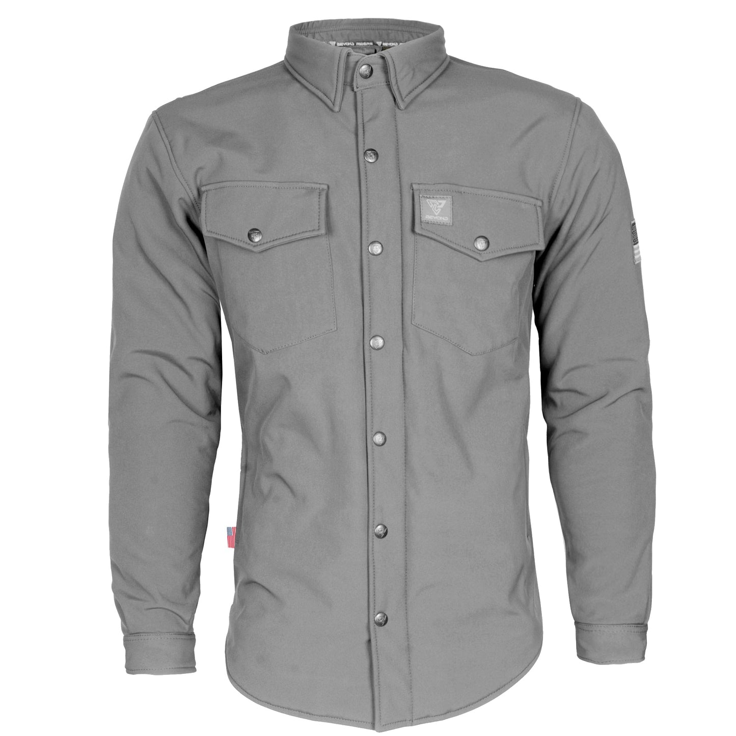 Protective SoftShell Winter Jacket for Men - Gray Matte