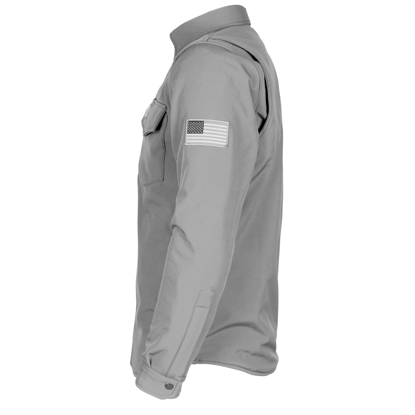 Protective SoftShell Winter Jacket for Men - Gray Matte
