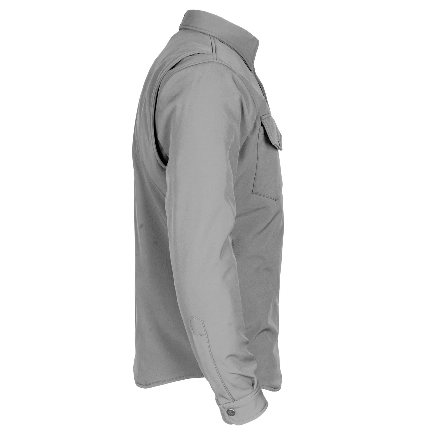 Protective SoftShell Winter Jacket for Men - Gray Matte
