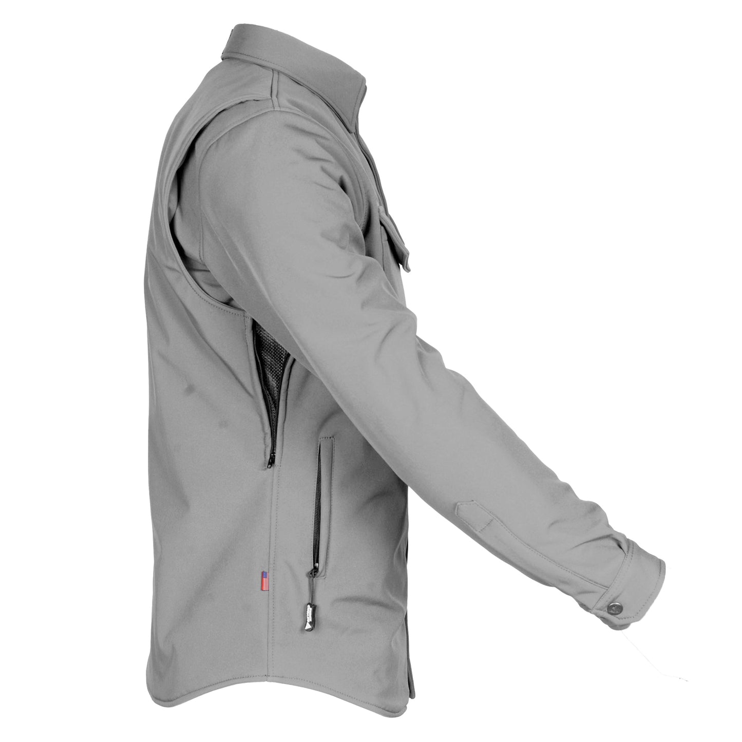 Protective SoftShell Winter Jacket for Men - Gray Matte