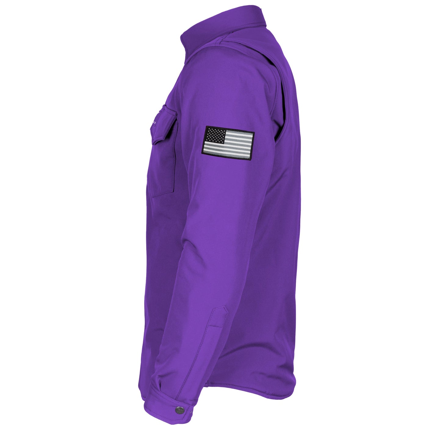 Protective SoftShell Winter Jacket for Men - Purple Matte