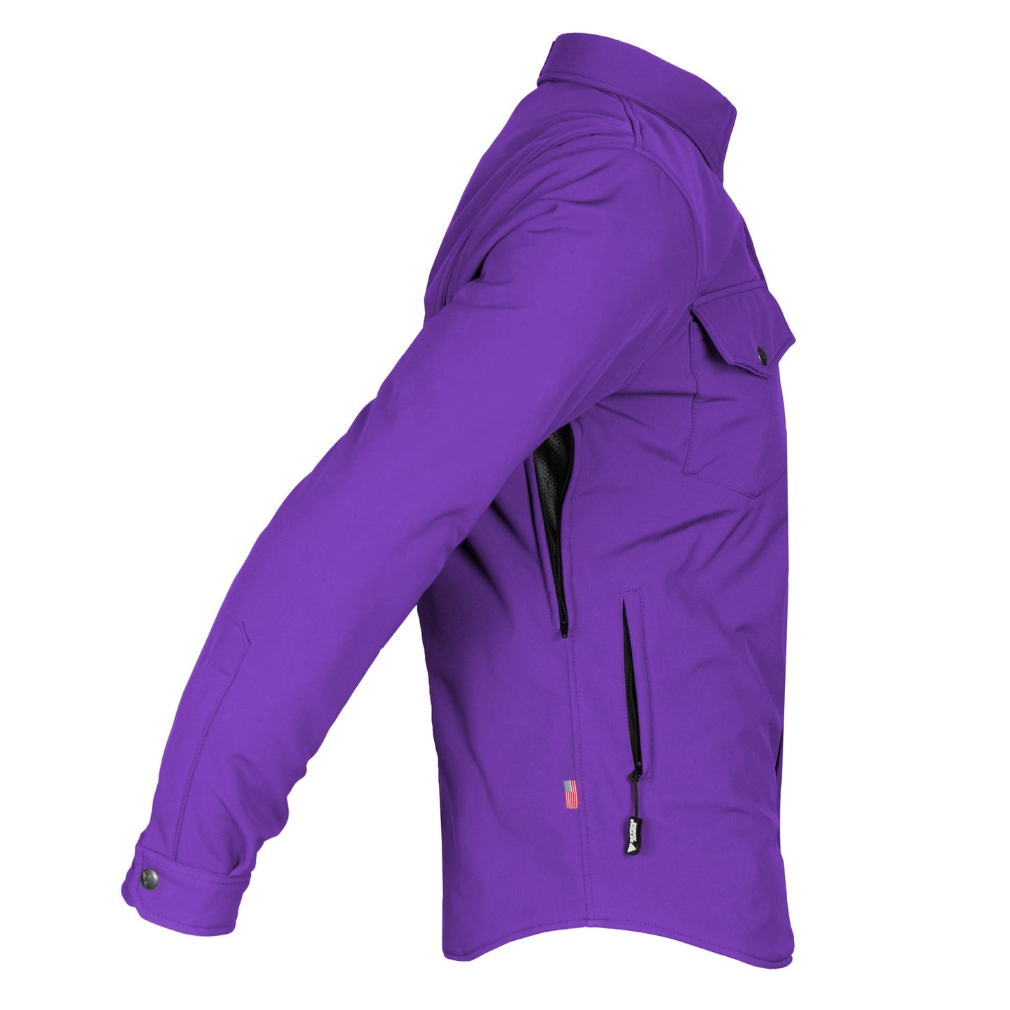 Protective SoftShell Winter Jacket for Men - Purple Matte