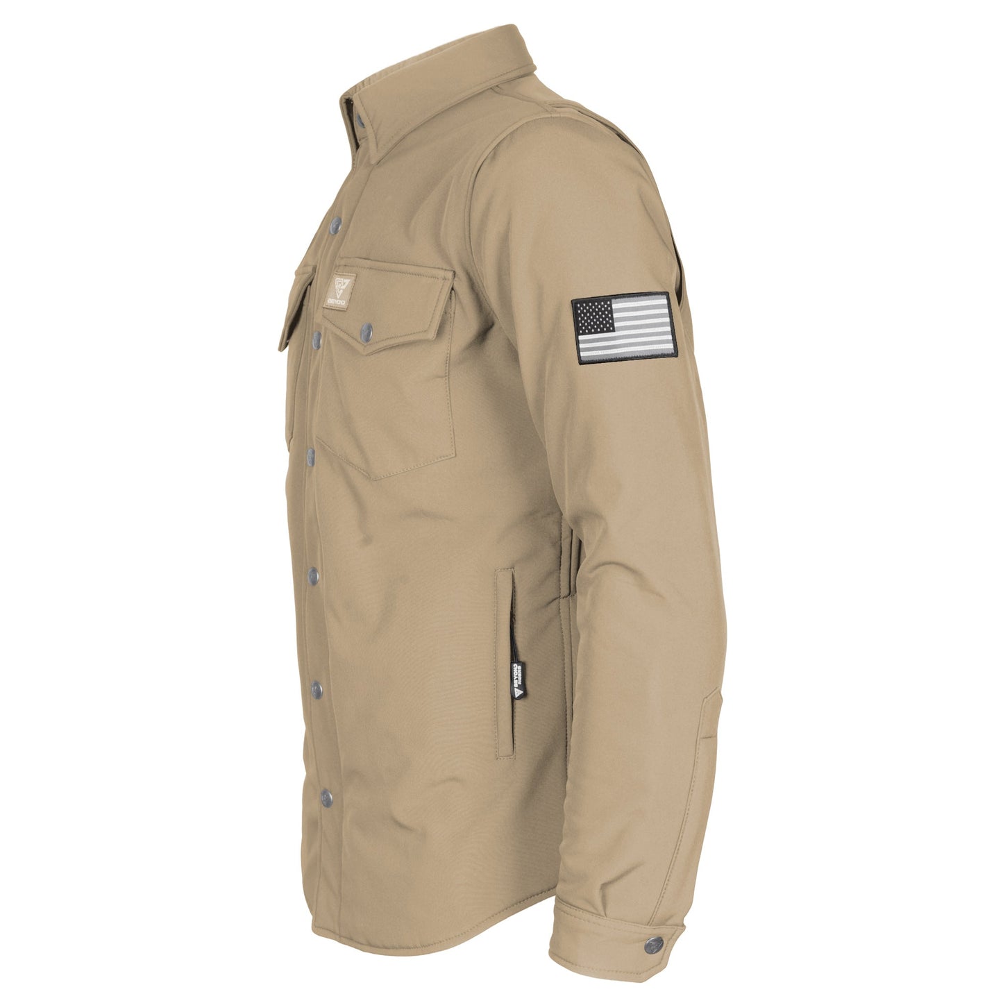 Protective SoftShell Winter Jacket for Men - Khaki Matte