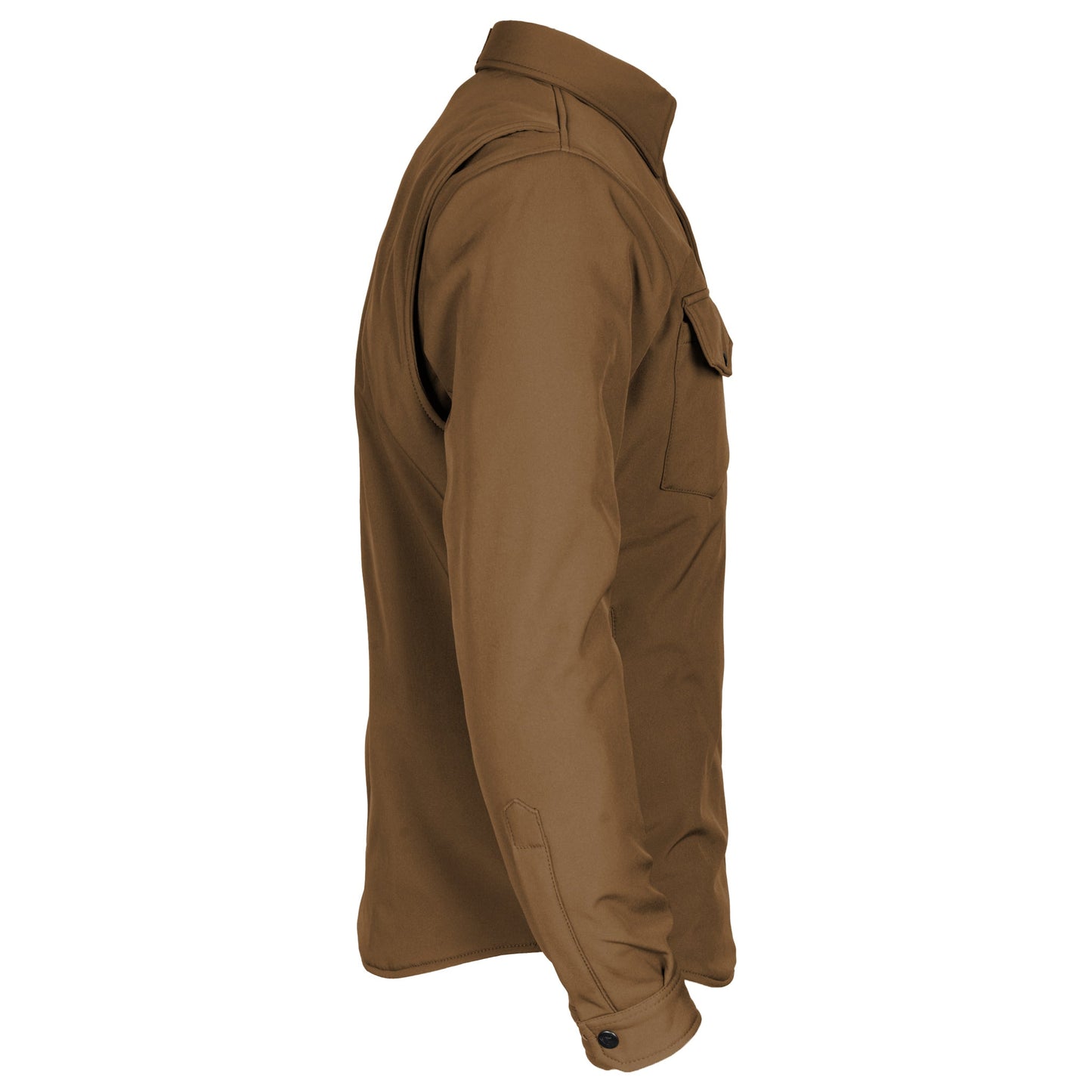 Protective SoftShell Winter Jacket for Men - Light Brown Matte