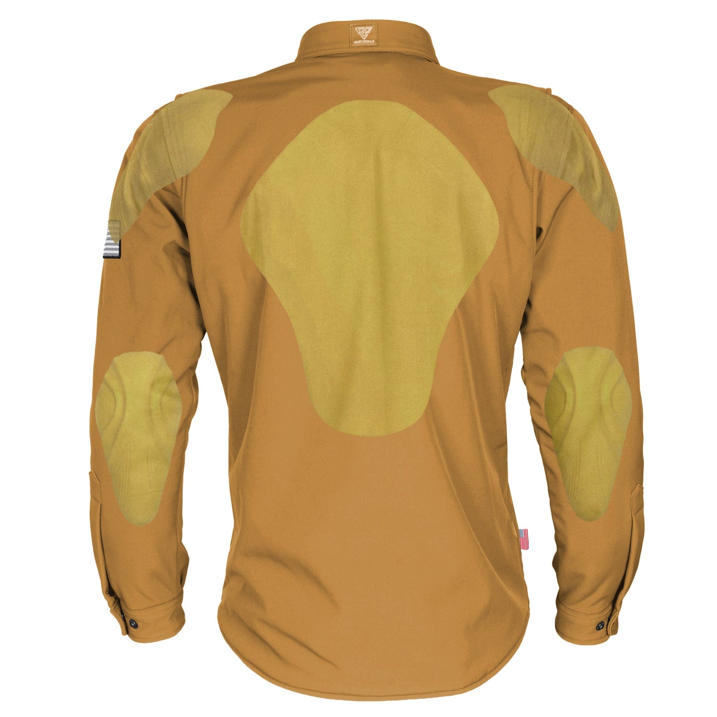 Protective SoftShell Winter Jacket for Men - Mustard Matte