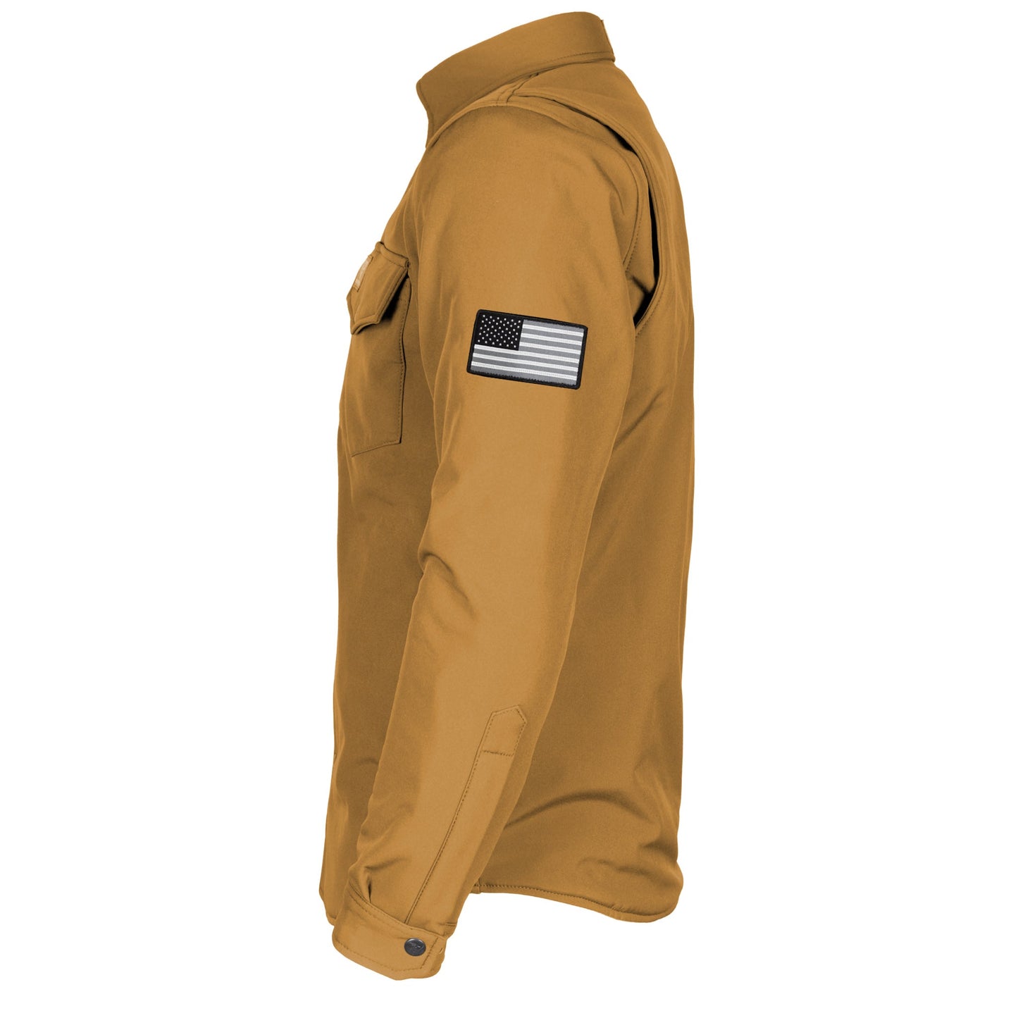 Protective SoftShell Winter Jacket for Men - Mustard Matte