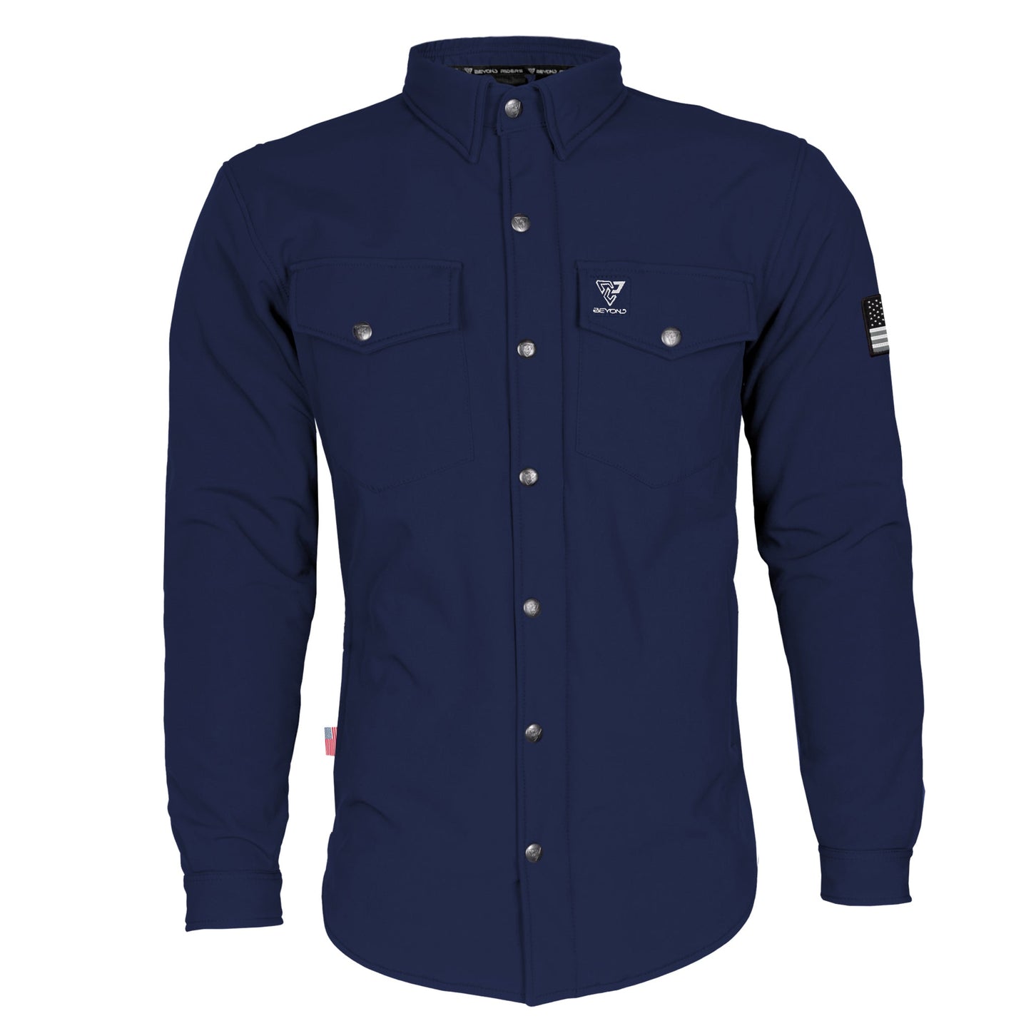 Protective SoftShell Winter Jacket for Men - Navy Blue Matte