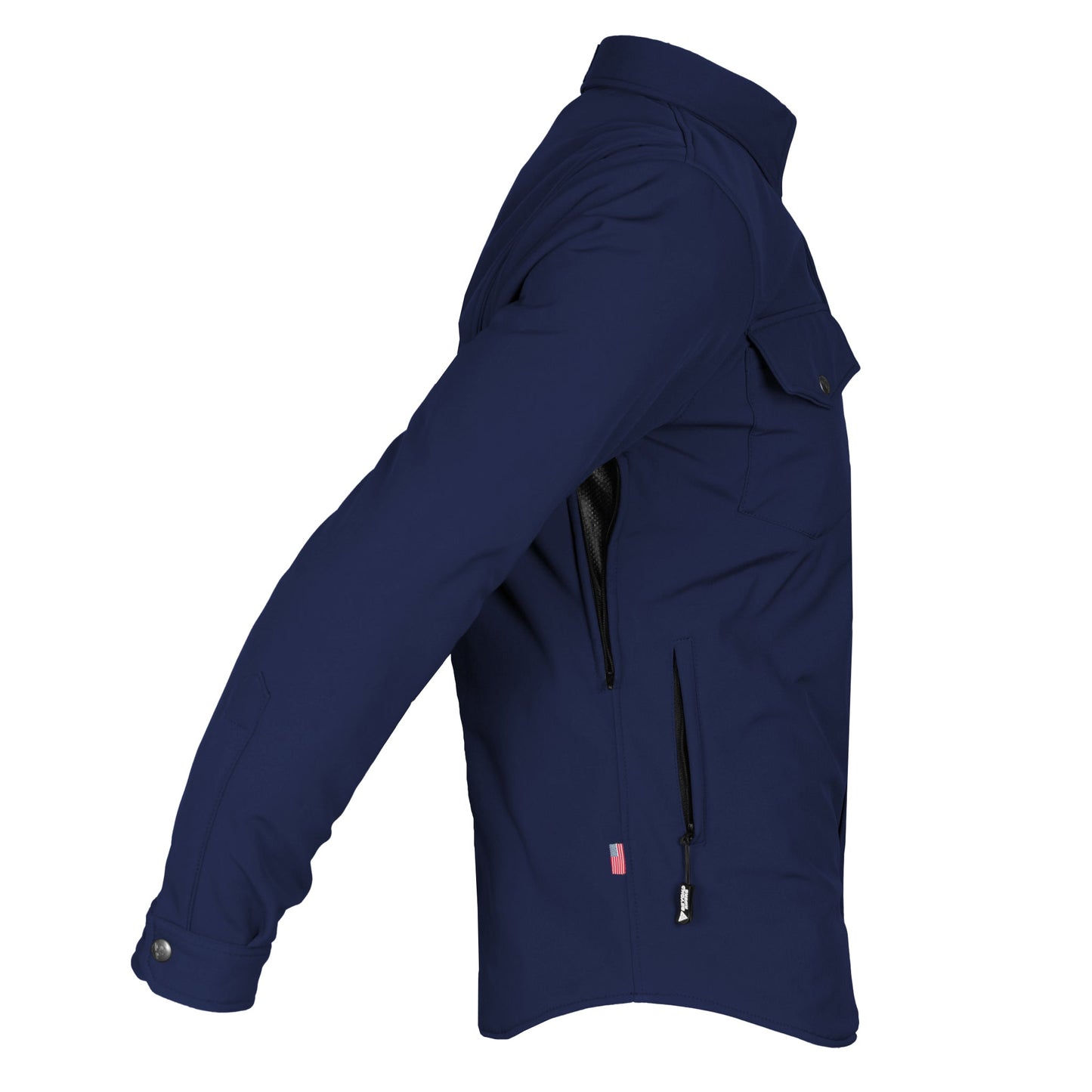 Protective SoftShell Winter Jacket for Men - Navy Blue Matte