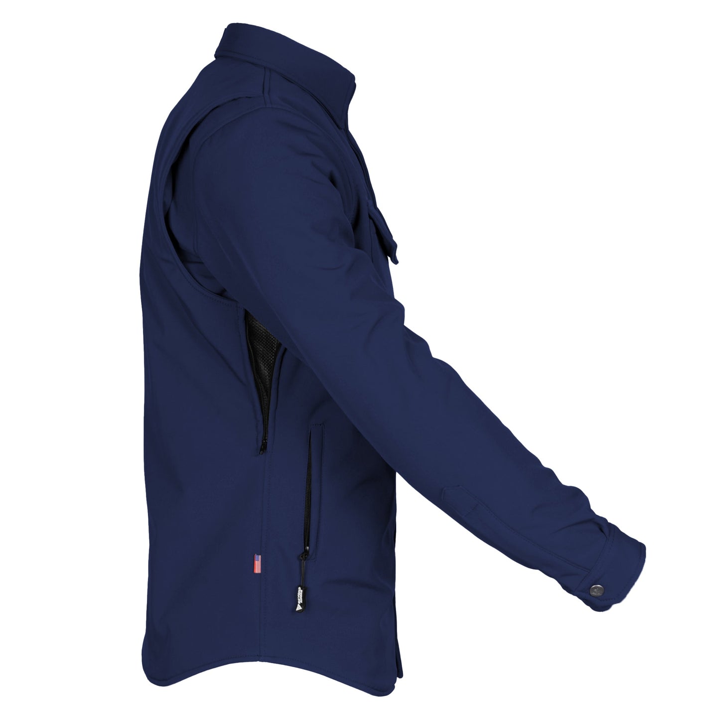 Protective SoftShell Winter Jacket for Men - Navy Blue Matte