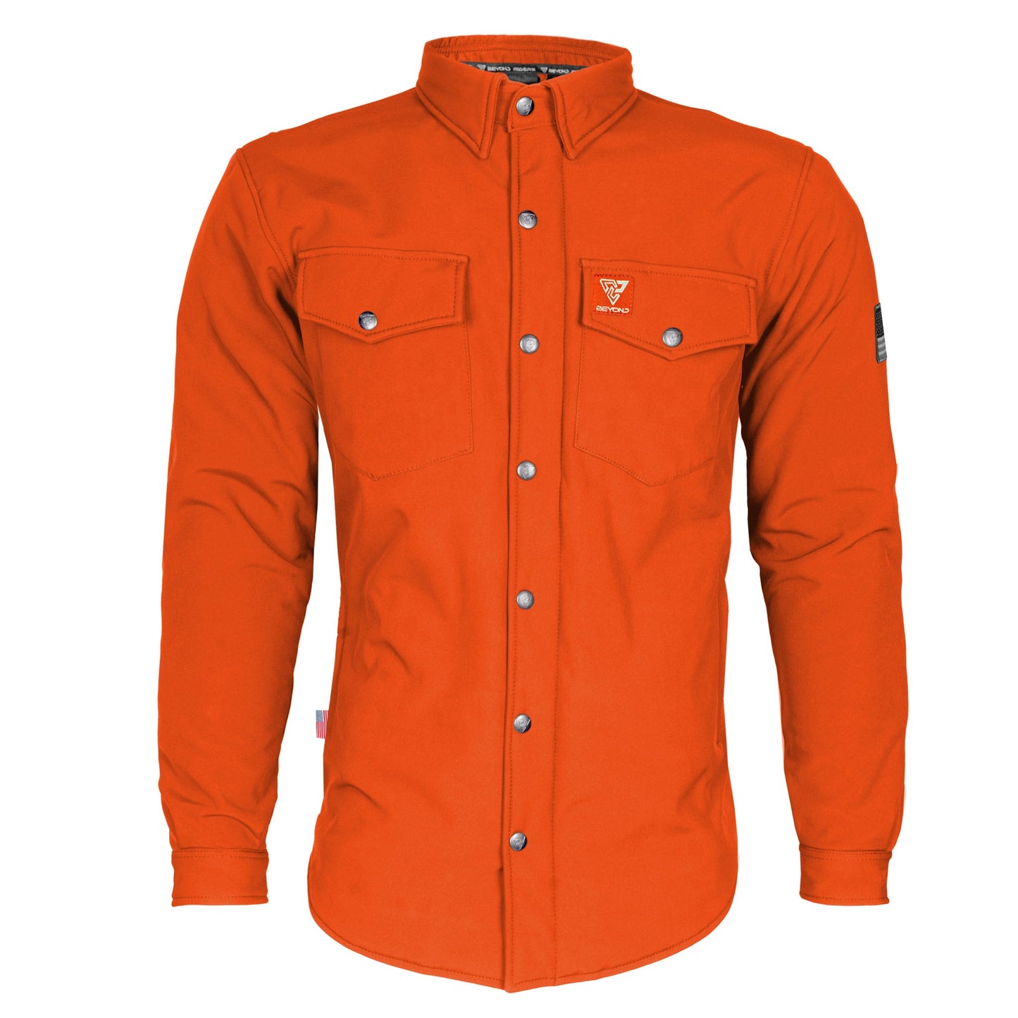Protective SoftShell Winter Jacket for Men - Orange Matte