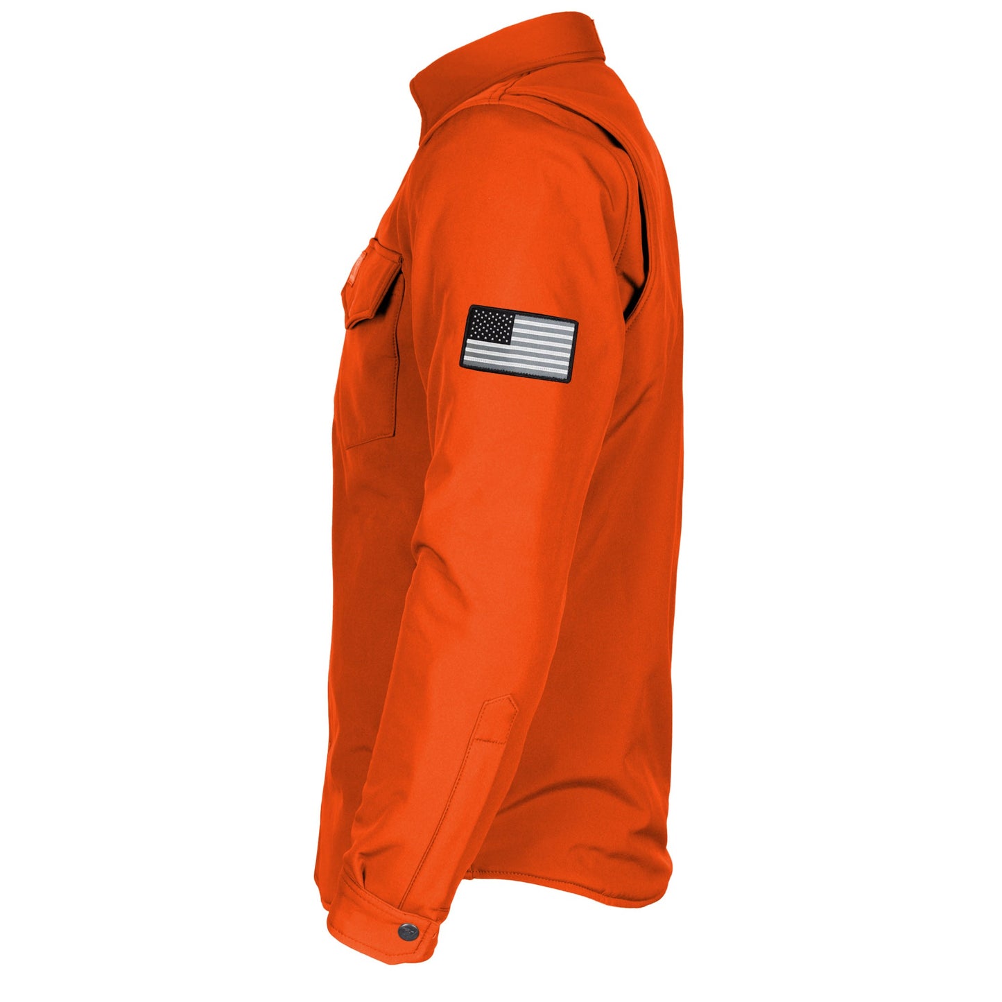 Protective SoftShell Winter Jacket for Men - Orange Matte