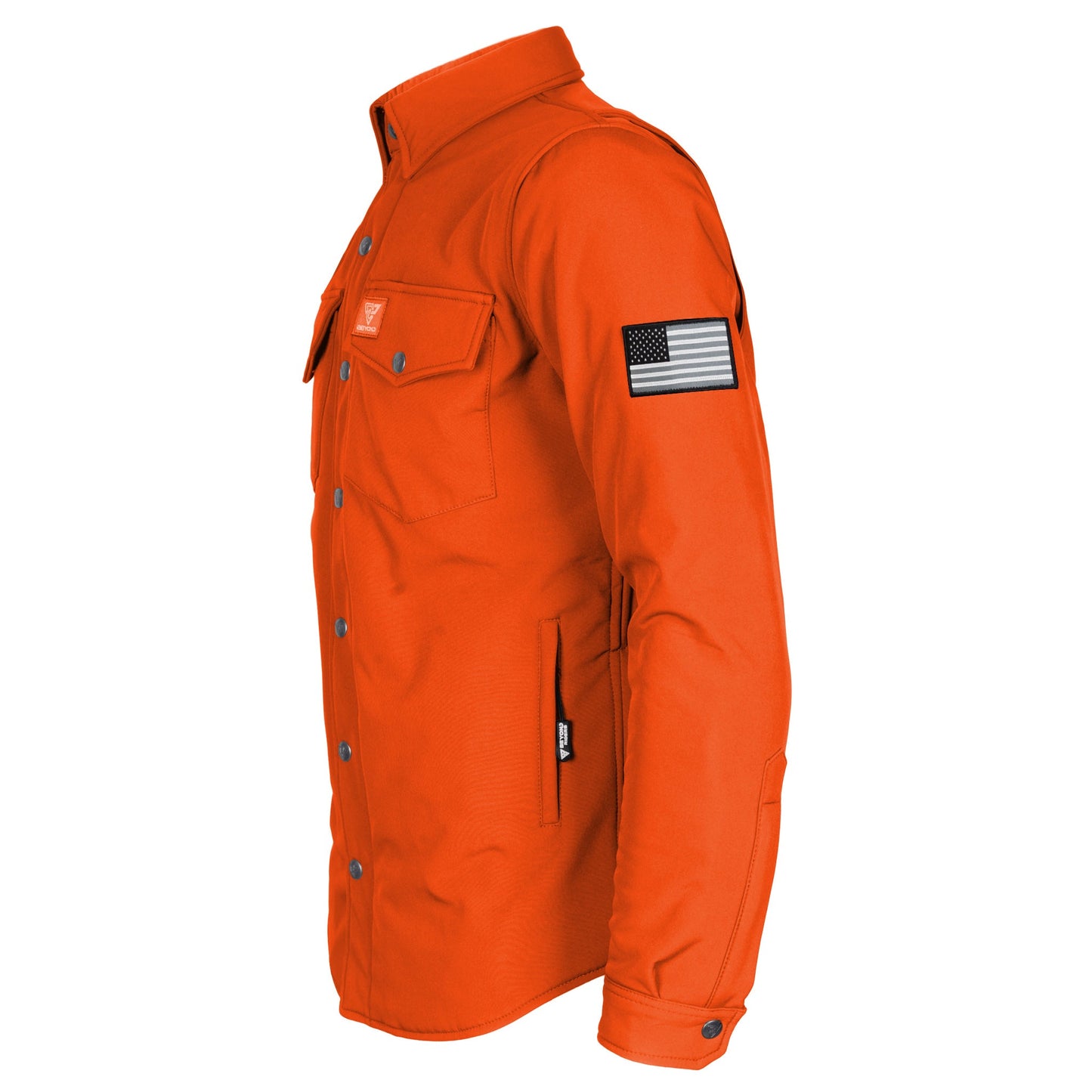 Protective SoftShell Winter Jacket for Men - Orange Matte