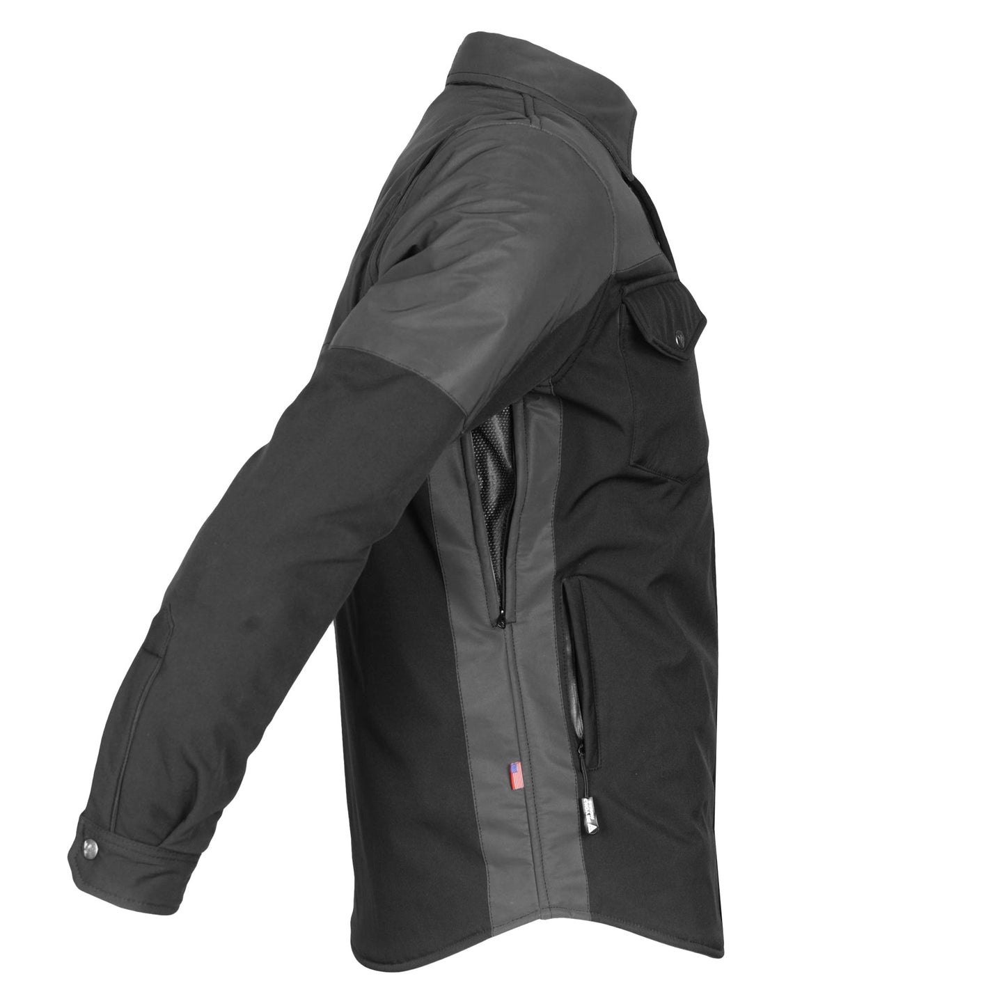 SoftShell Reflective "Nightfall Nebula" Winter Jacket for Men - Black Matte