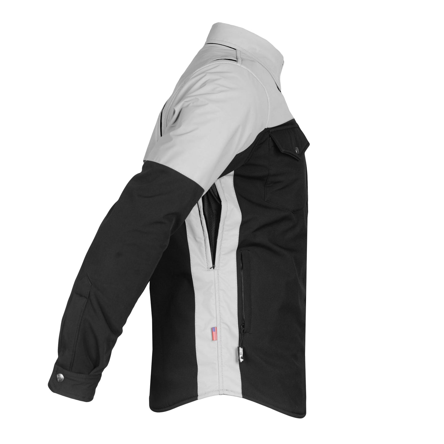 SoftShell Reflective "Alloy Eclipse" Winter Jacket for Men - Black and Silver