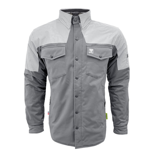 SoftShell Reflective "Twilight Titanium" Winter Jacket for Men - Grey Matte