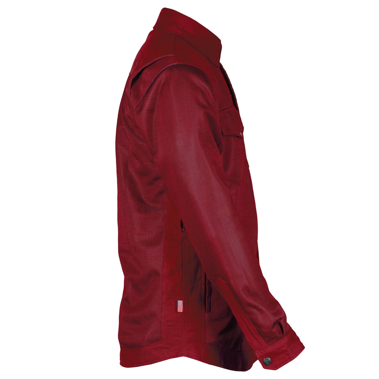 Protective Summer Mesh Shirt - Red Maroon Solid