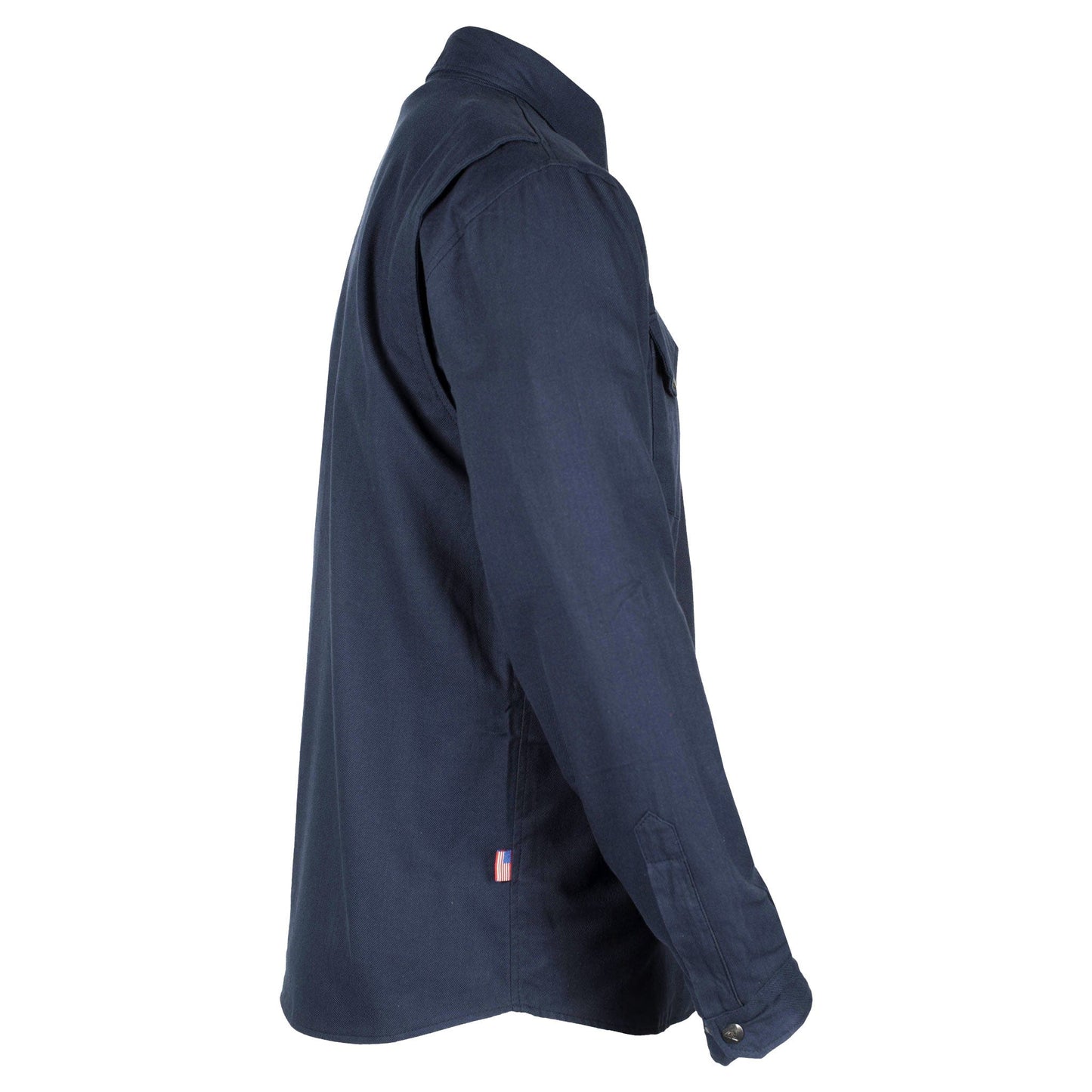 Protective Flannel Shirt - Navy Blue Solid