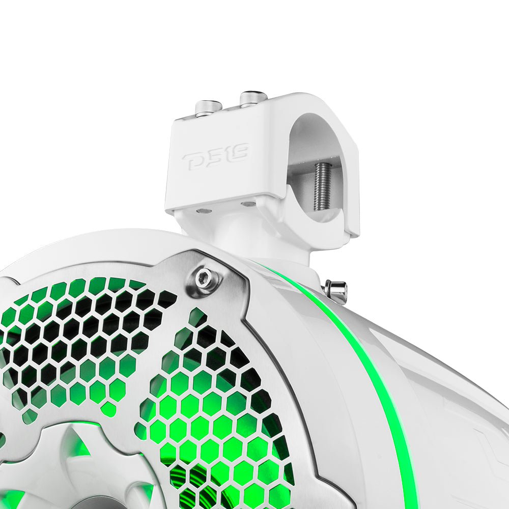 NXL 10" Neodymium Marine and Powersports Towers with Built-in Passive Radiator, 1" Driver and LED RGB Lights 300 Watts Rms