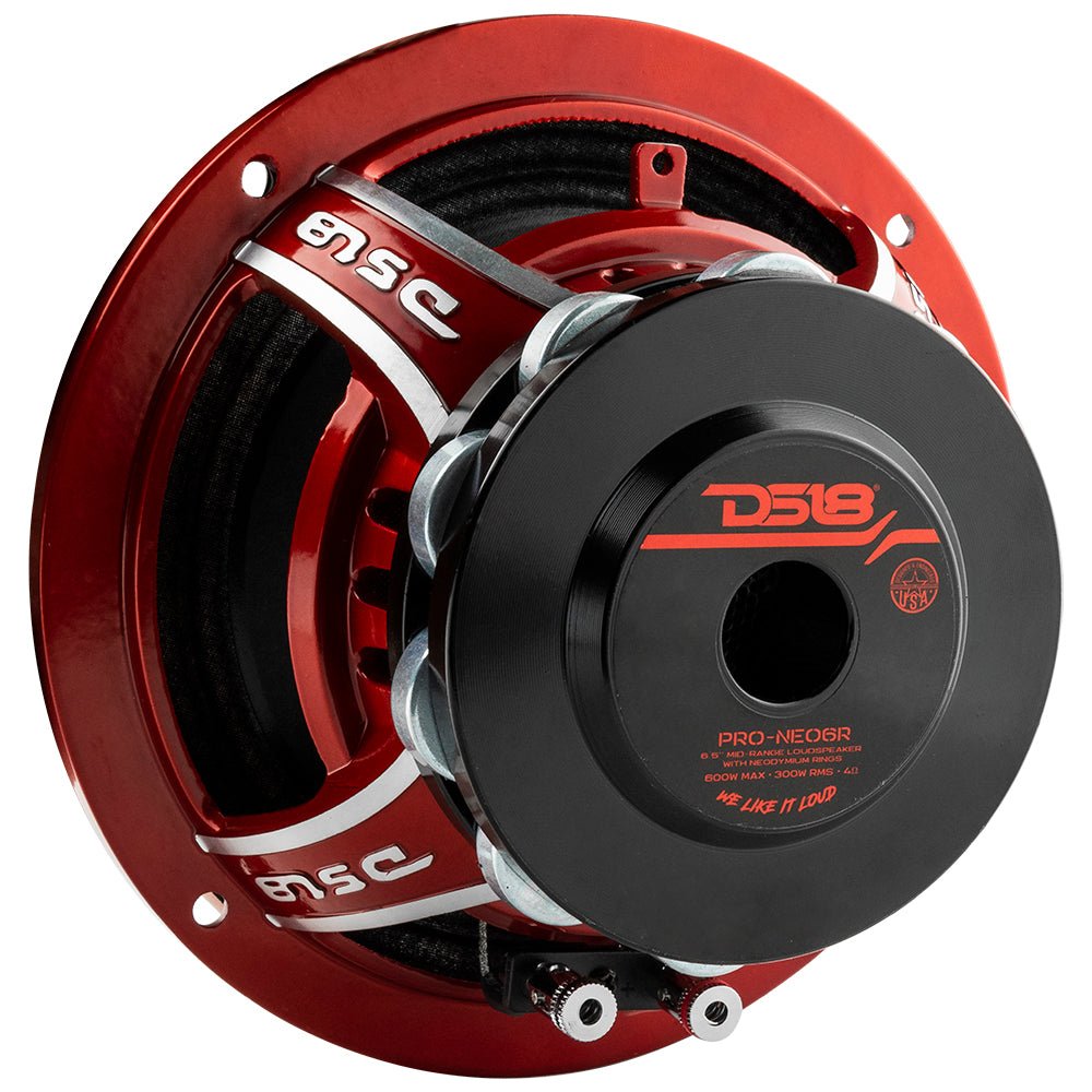 PRO 6.5" Neodymium Mid-Range Loudspeaker 300 Watts Rms 4-Ohm