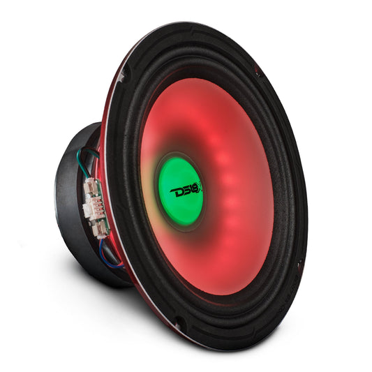 8" Mid-Range Loudspeaker with Dual RGB LED For Cone & Dust Cap 275 Watts 4-Ohm
