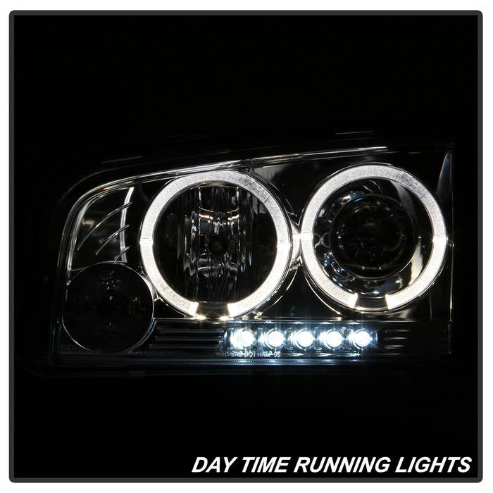 Spyder Dodge Charger 06-10 Projector Headlights Halogen Model- LED Halo LED Chrm PRO-YD-DCH05-LED-C 5009746