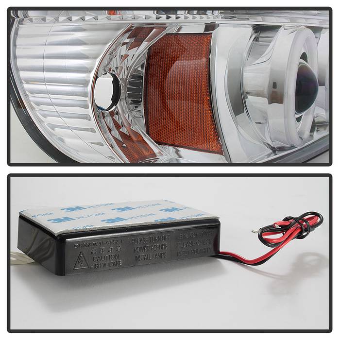 Spyder Ford Explorer 95-01 1PC Projector Headlights LED Halo Chrm PRO-YD-FEXP95-HL-1PC-C 5010148