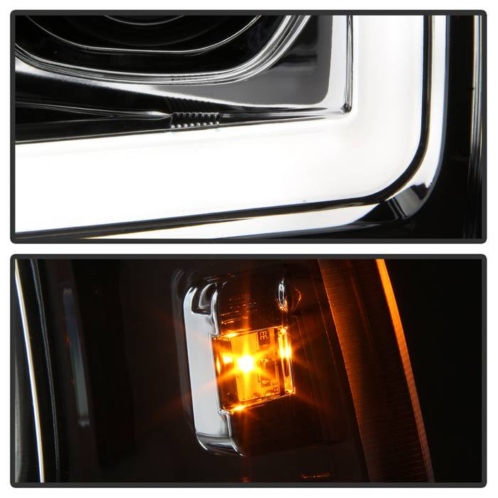 Spyder 99-04 Ford F-250 Super Duty Light Bar Projector Headlights - Chrome (PRO-YD-FF25099V2-LB-C) 5084675