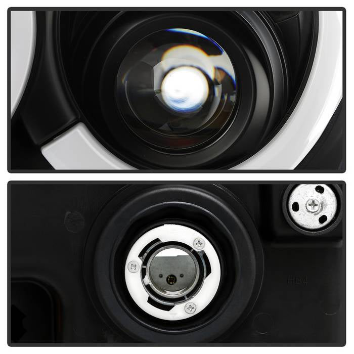 Spyder 05-07 Jeep Grand Cherokee - Light Bar Projector Headlights - Black - PRO-YD-JGC05V2-LB-BK 5086129