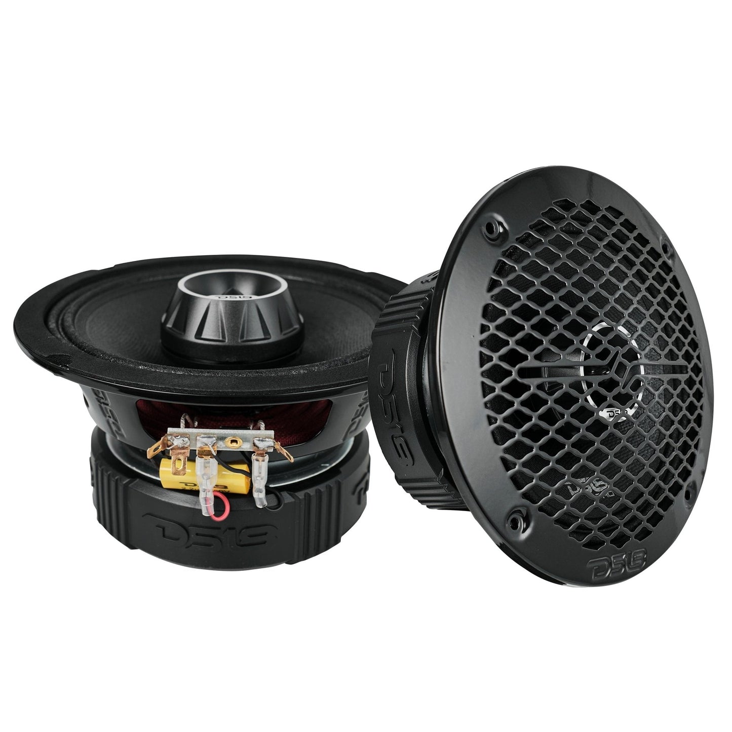 Pro Audio Speaker + Tweeters Bundle: 6.5" & 6x9" Midrange Speakers with Built-In Compression Tweeters