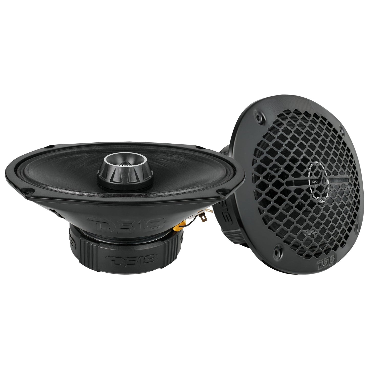 Pro Audio Speaker + Tweeters Bundle: 6.5" & 6x9" Midrange Speakers with Built-In Compression Tweeters