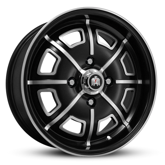Klassik Rader Pedrini 17x7 +40 4x130mm Satin Black/Machined Face&Lip