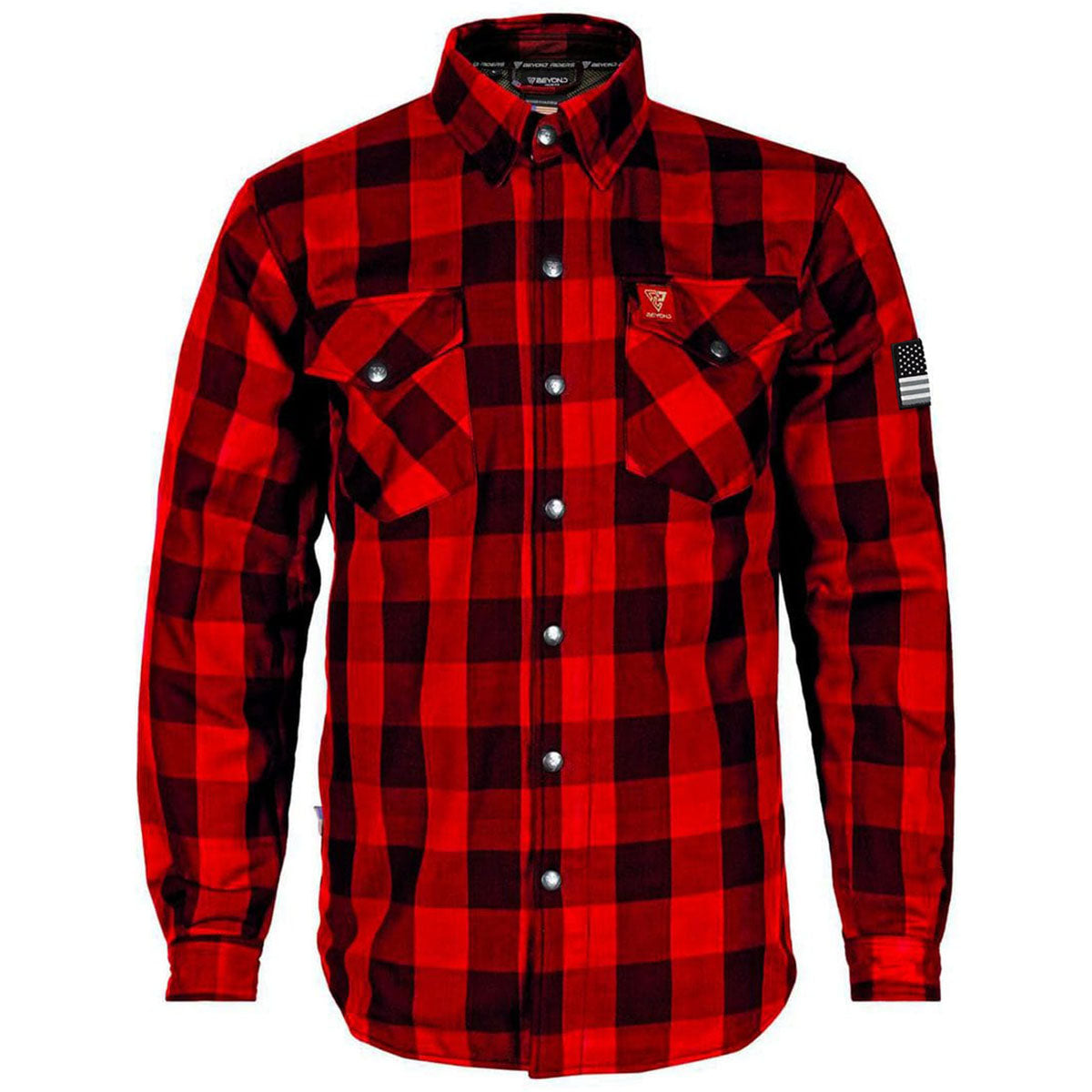 Protective Flannel Shirt - Red Checkered
