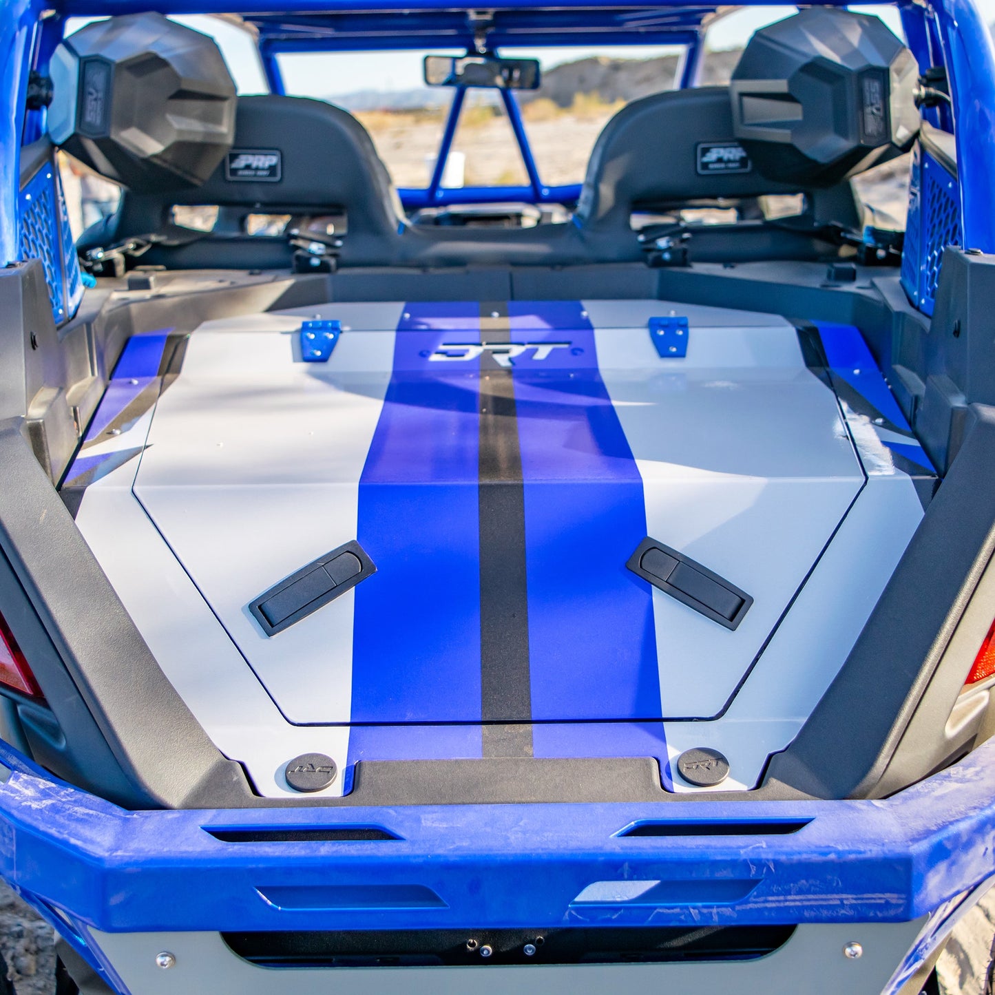 DRT RZR Pro XP / Turbo R 2020+ Aluminum Storage/Trunk Enclosure Blue