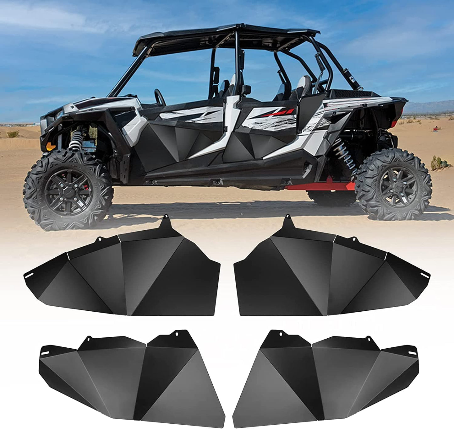 Kemimoto Half Lower Door Panel Polaris RZR 900 1000 XP 4 Turbo 2014-20
