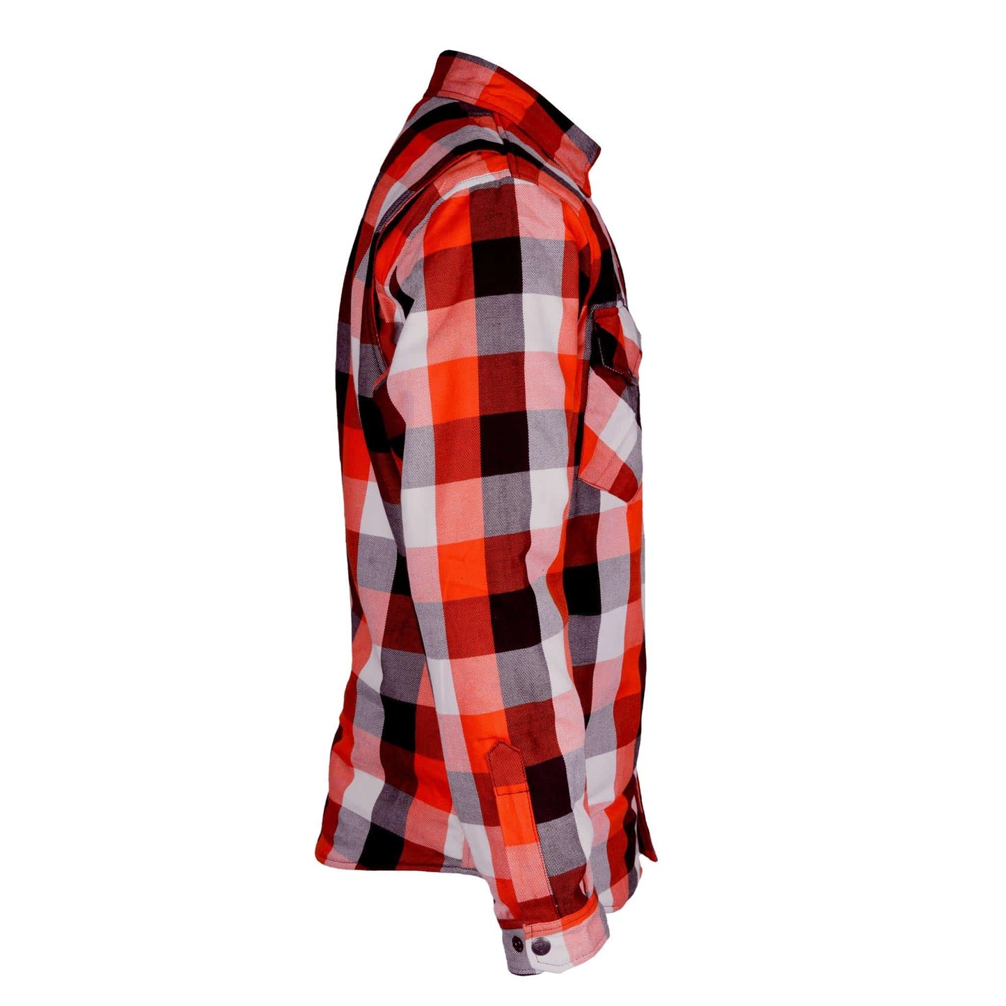 Protective Flannel Shirt - Red Black White Checkered