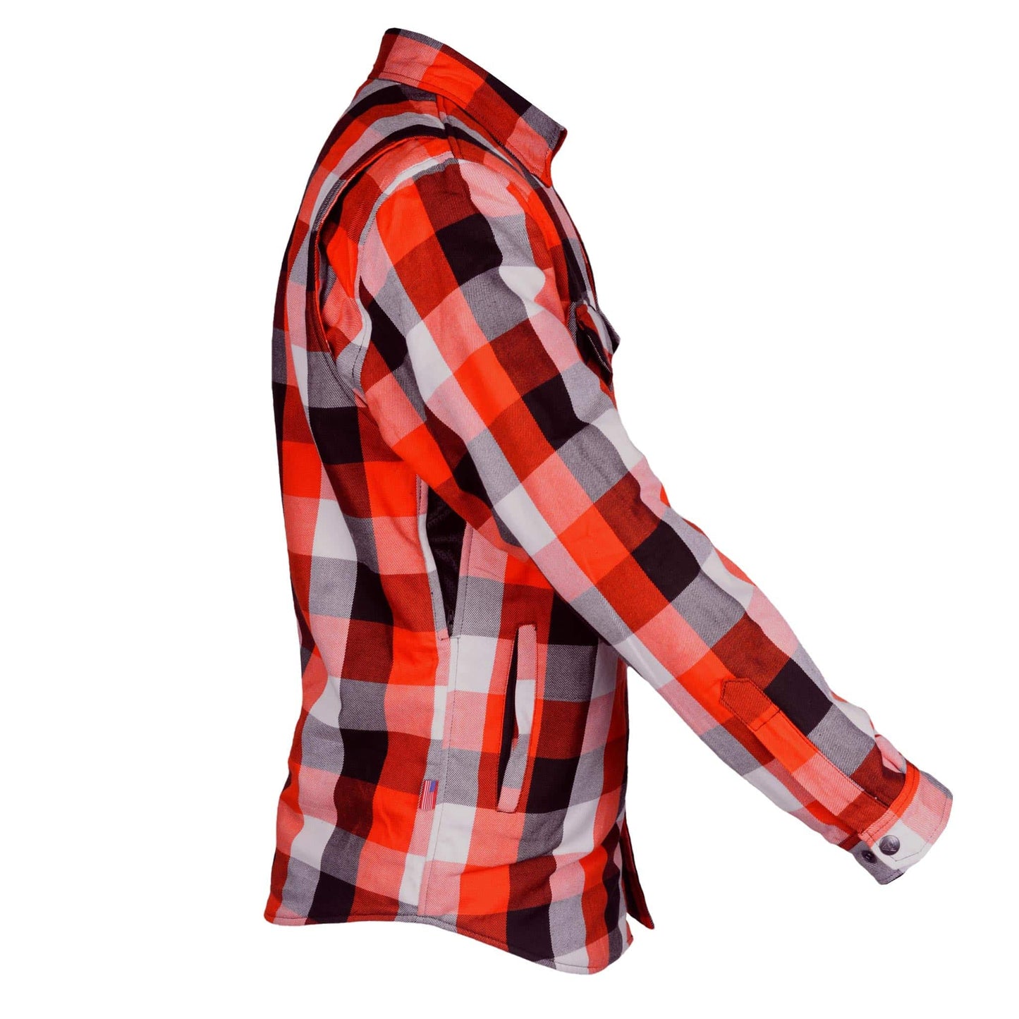 Protective Flannel Shirt - Red Black White Checkered