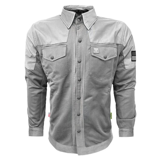 Summer Mesh Reflective Shirt "Twilight Titanium" - Gray
