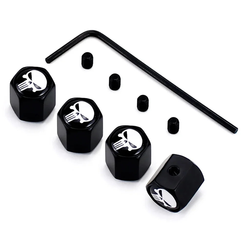 Anti-Theft Skull Valve Stem Caps