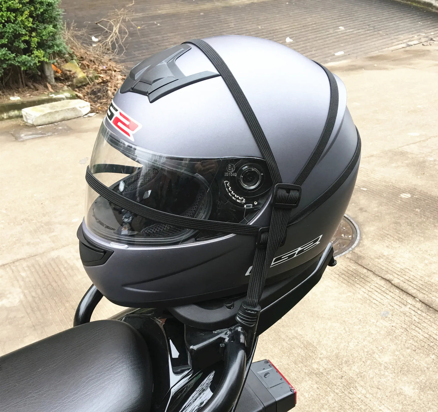 Motorcycle Retractable Helmet Luggage Elastic Rope Strap
