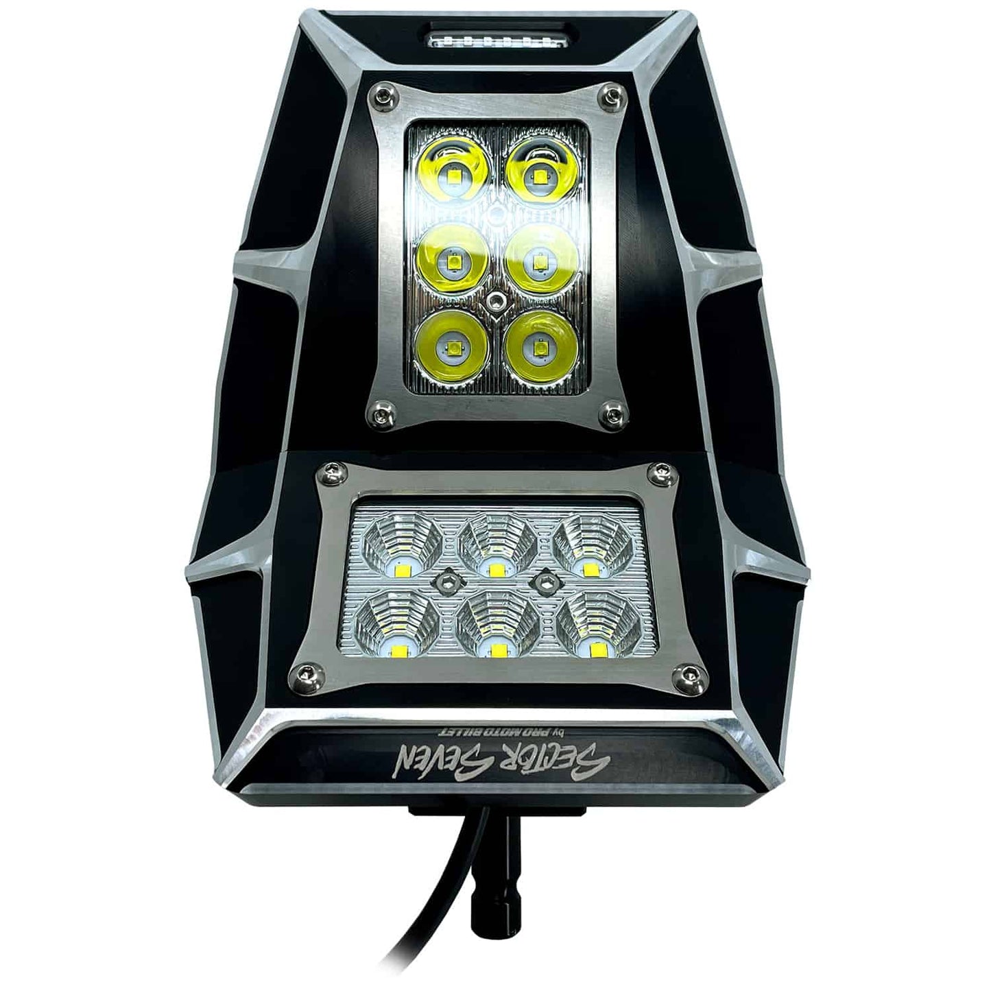 Sector Seven Sawtooth LED Light Mirrors With Turn Signal