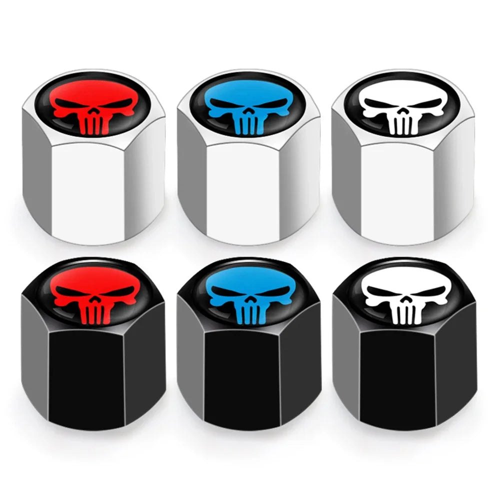 Anti-Theft Skull Valve Stem Caps