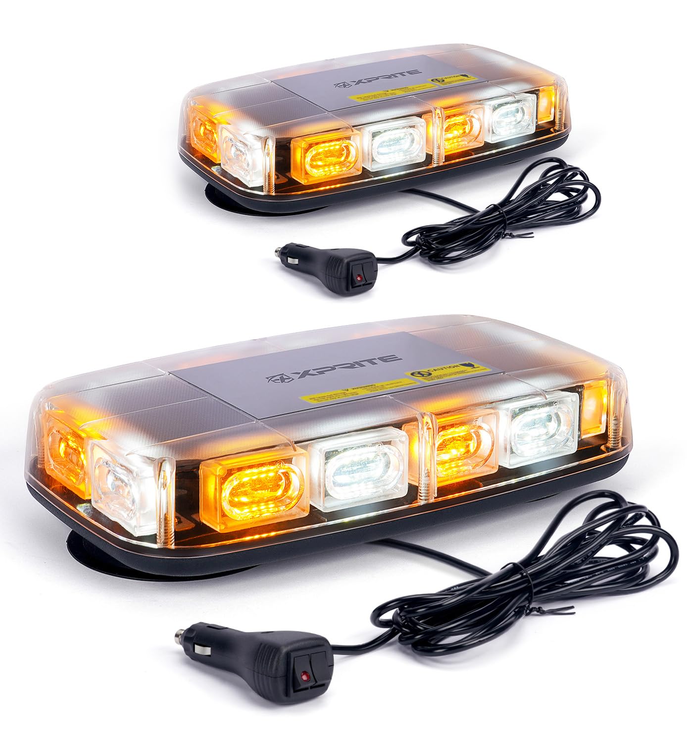 Xprite LED 150 Rooftop Emergency Strobe Light Bar w/Control Panel Magnetic Base