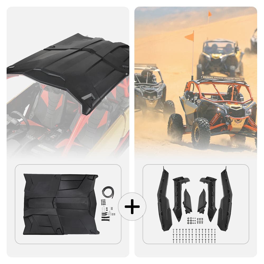 Kemimoto Hard Roof & Mud Fender Flares Maverick X3 MAX
