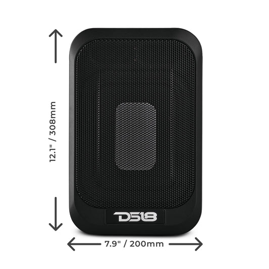 7x9" Amplified UnderSeat Subwoofer with a 4x6 Radiator 230 Watts Max